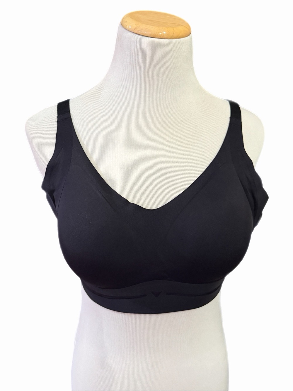 2Xl Black Wireless Full-Coverage Lift Bra – Wide Underband